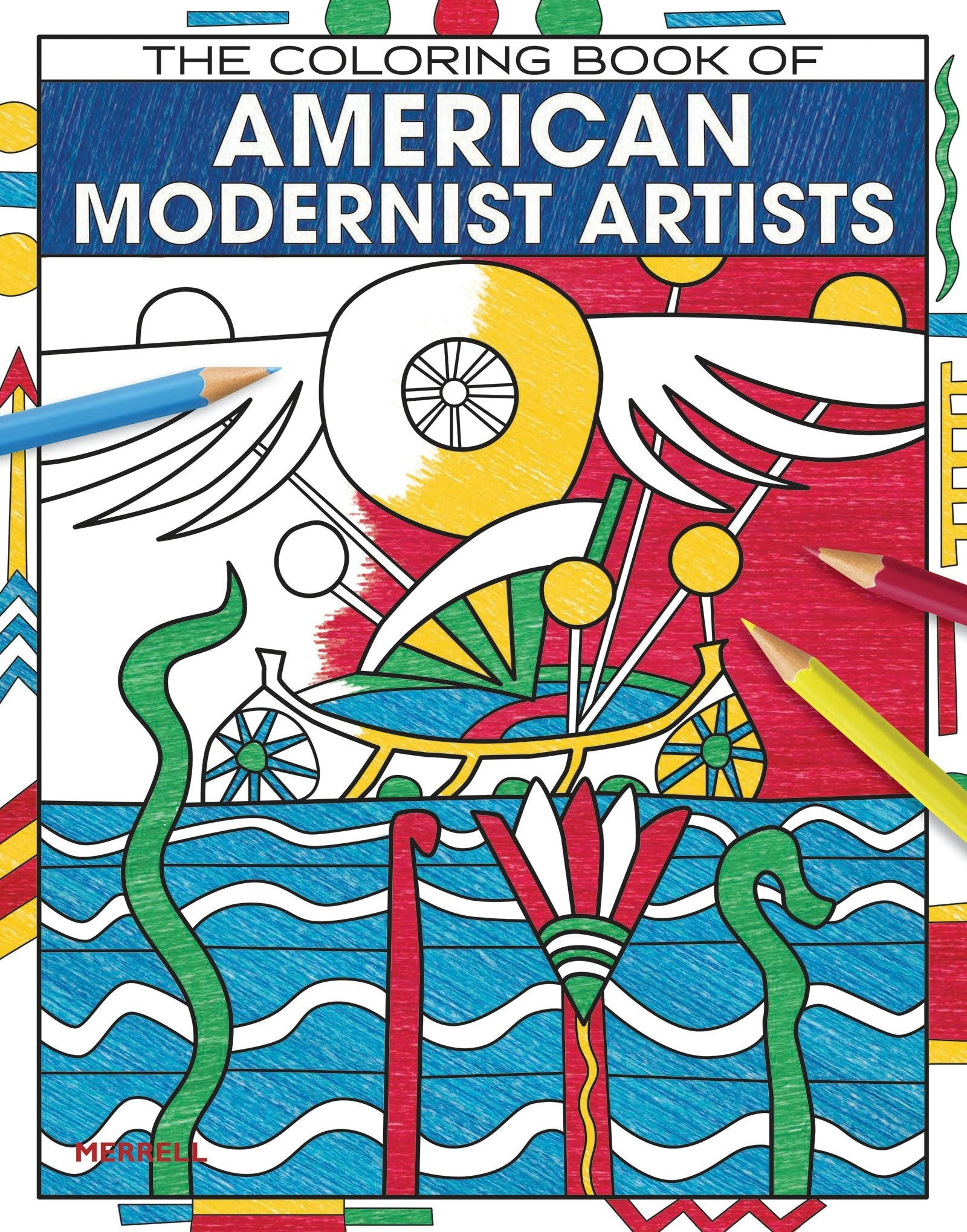 Book cover image for The Coloring Book of American Modernist Artists ISBN: 9781858946931